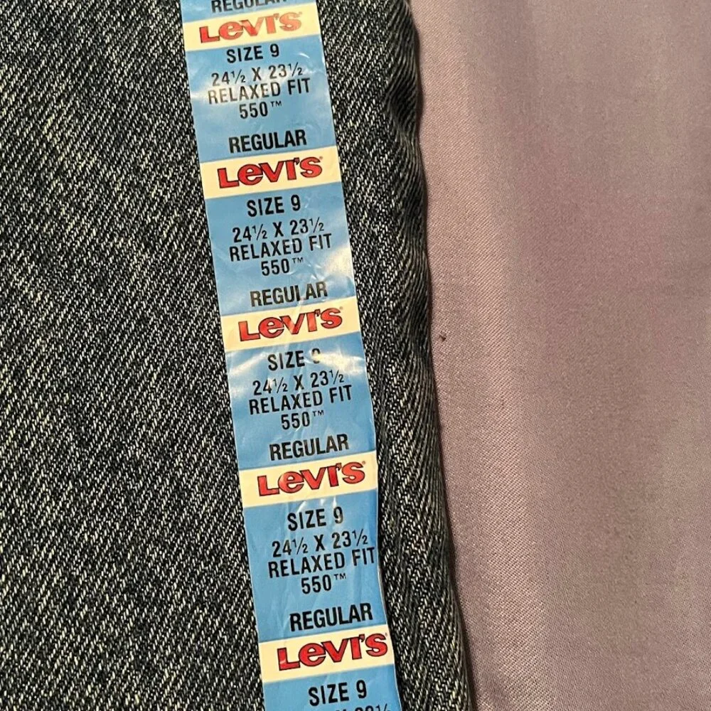 Levi's Relaxed Fit 550 Denim Jeans, Boys 9 Reg. W 24 1/2 x L 23 1/2, New